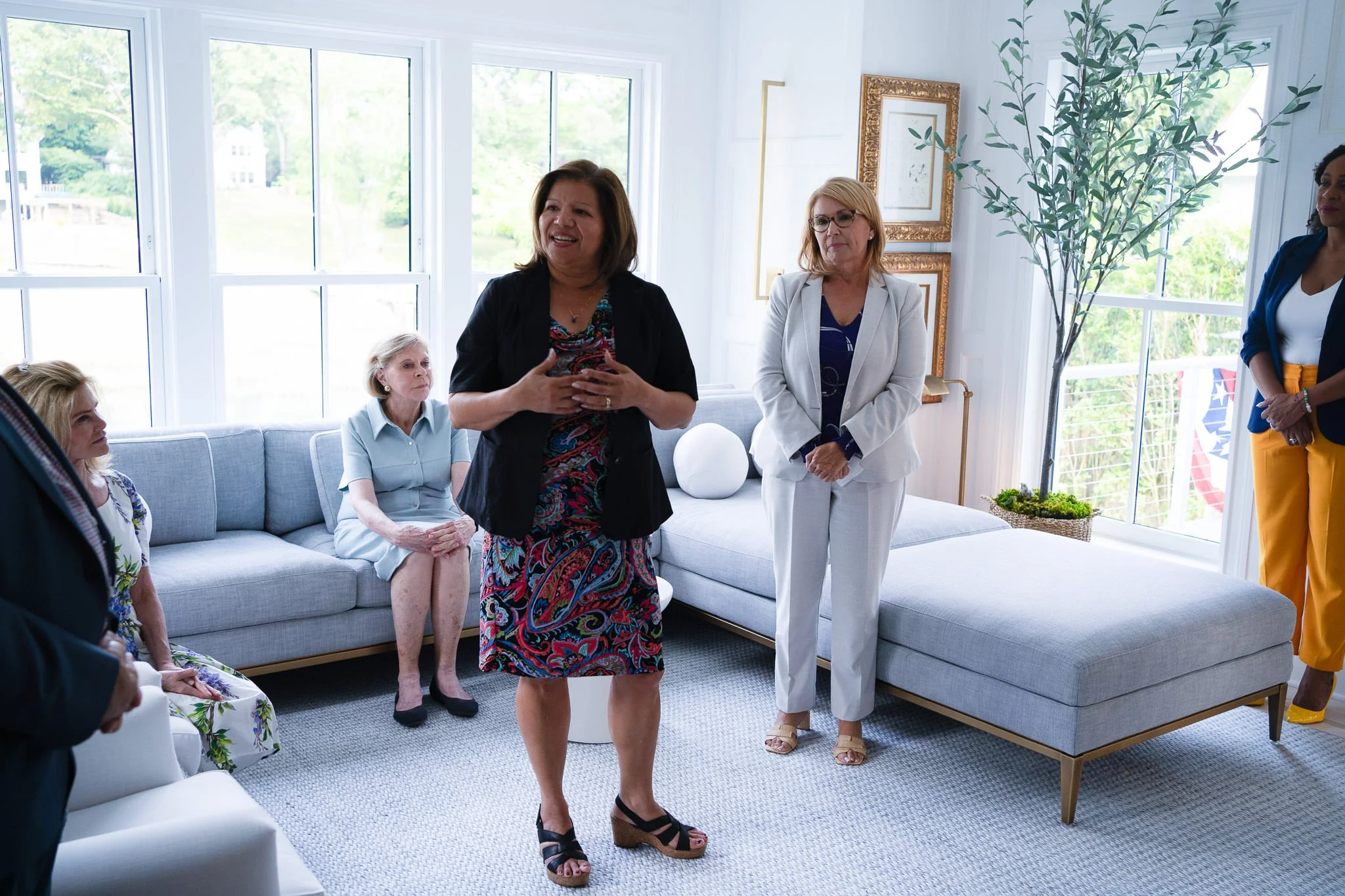 Commissioner Seila Mosquera-Bruno, CT Dept. of Housing with Carmen Colon, President & CEO, Pacific House